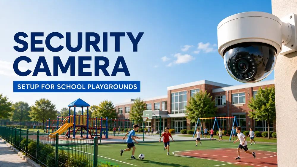 security camera setup for school playgrounds